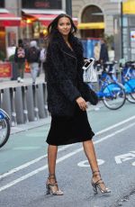 LAIS RIBEIRO Arrives at Victoria’s Secret Fashion Show Fittings in New York 10/31/2016
