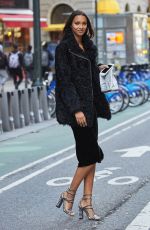 LAIS RIBEIRO Arrives at Victoria’s Secret Fashion Show Fittings in New York 10/31/2016