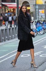 LAIS RIBEIRO Arrives at Victoria’s Secret Fashion Show Fittings in New York 10/31/2016