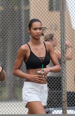 LAIS RIBEIRO on the Set of Victoria