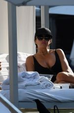 LARSA PIPPEN in Swimsuit at a Pool in Miami 11/12/2016