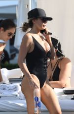 LARSA PIPPEN in Swimsuit at a Pool in Miami 11/12/2016