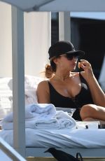 LARSA PIPPEN in Swimsuit at a Pool in Miami 11/12/2016