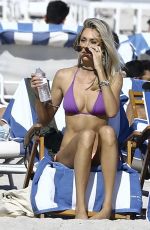LAUREN STONER in Bikini on the Beach in Miami 11/20/2016