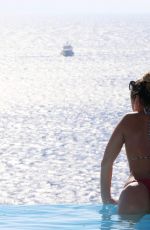 LAURYN GOODMAN in Bikini at a Pool in Mykonos 11/19/2016