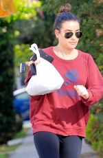 LEA MICHELE Out and About in Los Angeles 11/23/2016