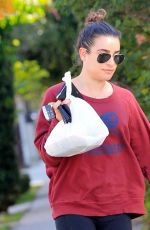 LEA MICHELE Out and About in Los Angeles 11/23/2016