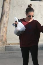 LEA MICHELE Out and About in Los Angeles 11/23/2016