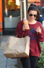 LEA MICHELE Out for Lunch in Beverly Hills 11/21/2016