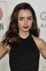 LILY COLLINS at 10th Annual Go Campaign Gala in Los Angeles 11/05/2016