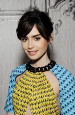 LILY COLLINS at AOL Build Speaker Series in New York 11/15/2016
