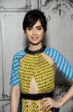LILY COLLINS at AOL Build Speaker Series in New York 11/15/2016
