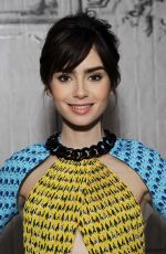 LILY COLLINS at AOL Build Speaker Series in New York 11/15/2016