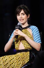 LILY COLLINS at AOL Build Speaker Series in New York 11/15/2016