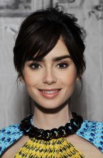 LILY COLLINS at AOL Build Speaker Series in New York 11/15/2016
