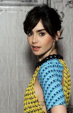 LILY COLLINS at AOL Build Speaker Series in New York 11/15/2016