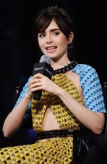 LILY COLLINS at AOL Build Speaker Series in New York 11/15/2016