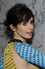 LILY COLLINS at AOL Build Speaker Series in New York 11/15/2016