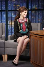 LILY COLLINS at Late Night with Seth Meyers in New York 11/15/2016