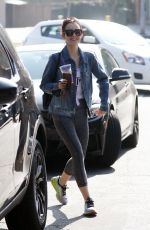 LILY COLLINS Leaves a Gym in Los Angeles 11/06/2016