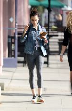 LILY COLLINS Leaves a Gym in Los Angeles 11/06/2016