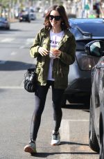 LILY COLLINS Leaves a Gym in West Hollywood 11/19/2016