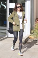 LILY COLLINS Leaves a Gym in West Hollywood 11/19/2016