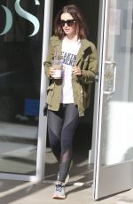 LILY COLLINS Leaves a Gym in West Hollywood 11/19/2016