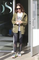 LILY COLLINS Leaves a Gym in West Hollywood 11/19/2016