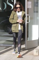 LILY COLLINS Leaves a Gym in West Hollywood 11/19/2016