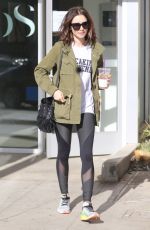 LILY COLLINS Leaves a Gym in West Hollywood 11/19/2016