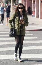 LILY COLLINS Leaves a Gym in West Hollywood 11/28/2016