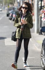 LILY COLLINS Leaves a Gym in West Hollywood 11/28/2016