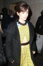 LILY COLLINS Leaves AOL Studios in New York 11/15/2016