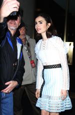 LILY COLLINS Leaves Her Hotel in New York 11/16/2016