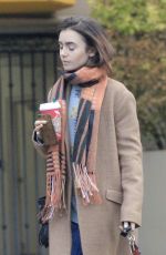 LILY COLLINS Out and About in Los Angeles 11/26/2016