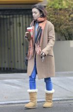 LILY COLLINS Out and About in Los Angeles 11/26/2016