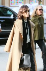 LILY COLLINS Out and About in New York 11/02/2016