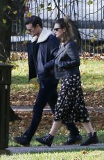 LILY JAMES and Matt Smith Out in Primrose Hill 10/31/2016