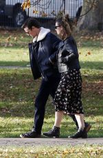 LILY JAMES and Matt Smith Out in Primrose Hill 10/31/2016