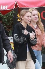 LILY-ROSE DEPP Out for Lunch with Friends in Studio City 11/26/2016