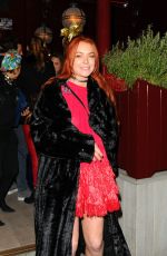 LINDSAY LOHAN Leaves Lou Lou
