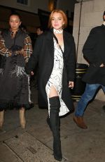 LINDSAY LOHAN Leaves Loulou