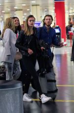 LOTTIE MOSS at Airport in Barcelona 11/13/2016