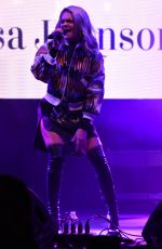LOUISA JOHNSON Performs at Meadowhall Christmas lLights Switch On in Sheffield 11/03/2016