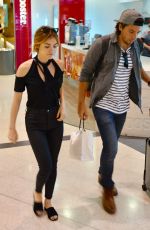 LUCY HALE and Anthony Kalabretta at Airport in Sydney 11/17/2016