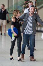 LUCY HALE and Anthony Kalabretta at Airport in Sydney 11/17/2016