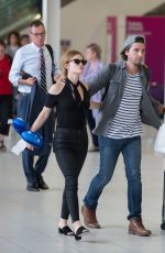 LUCY HALE and Anthony Kalabretta at Airport in Sydney 11/17/2016