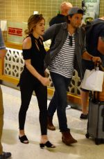 LUCY HALE and Anthony Kalabretta at Airport in Sydney 11/17/2016