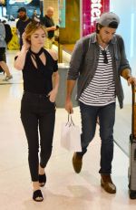 LUCY HALE and Anthony Kalabretta at Airport in Sydney 11/17/2016